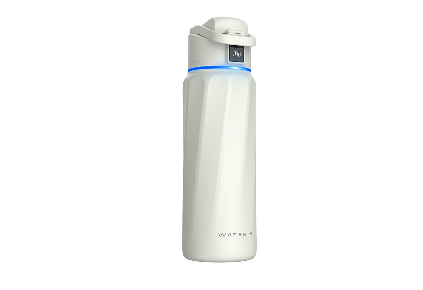 WaterH Trinkflasche smart trinkflasche - 946ml - mit app, Aluminuim Weiß von WaterH