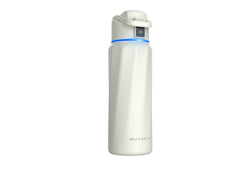 WaterH Trinkflasche smart trinkflasche - 946ml - mit app, Aluminuim Weiß von WaterH