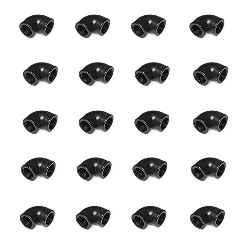 WaterShop 20pcs Winkel 90° Innengewinde Ø 3/4" 16050-C-20 Schwarz von WaterShop