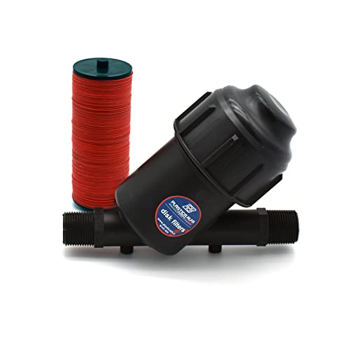 WaterShop Scheibenfilter Ø 1" 1/2 BPS 120 Mesh für Bewässerung 20025-F1S-D-120, schwarz von WaterShop