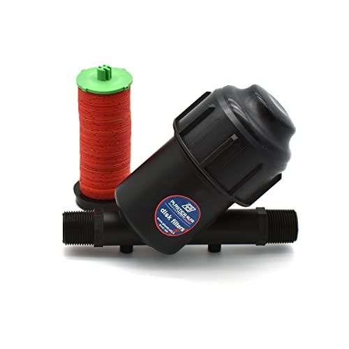 WaterShop Scheibenfilter Ø 1 Zoll BPS 120 Mesh für Bewässerung 20015-D1S-D-120, Schwarz von WaterShop