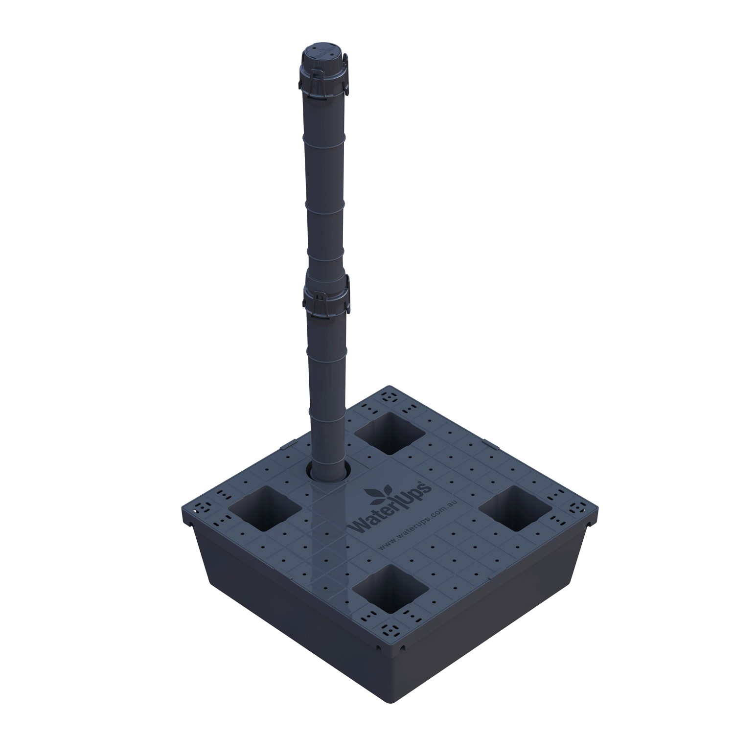 WaterUps Komplett-Set 40 cm x 40 cm Schwarz von WaterUps