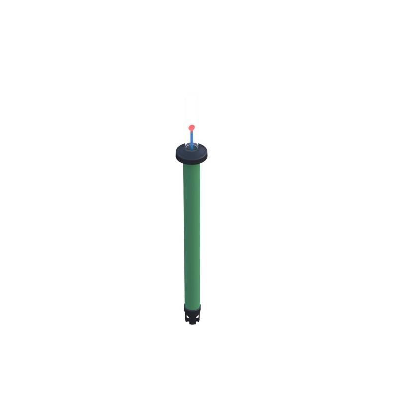 WaterUps Wasserstandsanzeiger Mechanisch 30 cm x 5 cm x 5 cm Schwarz von WaterUps