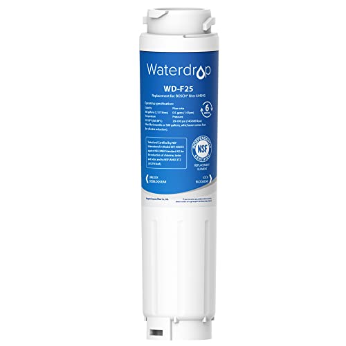 Waterdrop WD-F25 Kühlschrank Wasserfilter Kompatibel mit Bosch Ultra Clarity 644845, Siemens Kühlschrank Bosch 9000077104 740560 (1X) von Waterdrop