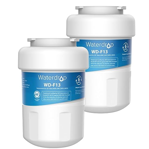 Waterdrop 2 MWF Kühlschrank Wasserfilter, Ersatz für GE® SmartWater MWF MWFA GWF GWFA GWF01 101057A 101300A, und Sears/Kenmore 9991 46-9991 9996 9905 von Waterdrop