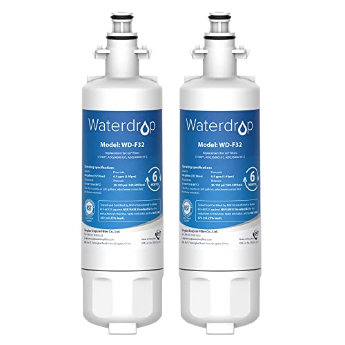 Waterdrop 257760 Kühschrank Wasserfilter, Kompatibel mit CNRAH-257760 125950 NR-B53V1 NR-B53V1-WB/X1D NR-BG53V2 NR-BG53VW2 NR-B53V2-XE NR-B54X1-WB/E EcoAqua EFF-6032B AH-PCN (2X) von Waterdrop