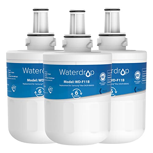Waterdrop DA29-00003G Kühschrank Wasserfilter, Ersatz für Samsung® AquaPure Plus DA29-00003G, DA29-00003B, DA29-00003A, DA97-06317A, HAFCU1/XAA, HAFIN2/EXP APP100 WF289 (3) von Waterdrop