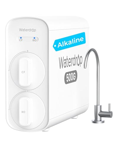 Waterdrop G5P500A Alkalischer Mineral-pH+ Umkehrosmose-Wasserfilter, NSF/ANSI 372-zertifiziert, 8-Stufiges Umkehrosmosesystem, 500G RO-Wasserfiltersystem, 2:1 Reinheit Zum Abfluss, Reduziert TDS Waterdrop G5P500A Alkalischer Mineral-pH+ Umkehrosmose-Wasserfilter, NSF/ANSI 372-zertifiziert, 8-Stufiges Umkehrosmosesystem, 500G RO-Wasserfiltersystem, 2:1 Reinheit Zum Abfluss, Reduziert TDS von Waterdrop