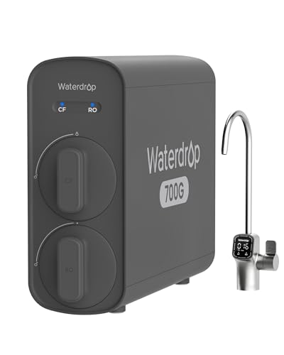 Waterdrop G5P700 Umkehrosmose-Wasserfilter, NSF/ANSI 372-zertifiziert, 700G Fast Flow Umkehrosmose-System, 7-Stufiges RO-Wasserfiltersystem, 2:1 Pure to Drain, Intelligenter LED-Wasserhahn, BPA-Frei Waterdrop G5P700 Umkehrosmose-Wasserfilter, NSF/ANSI 372-zertifiziert, 700G Fast Flow Umkehrosmose-System, 7-Stufiges RO-Wasserfiltersystem, 2:1 Pure to Drain, Intelligenter LED-Wasserhahn, BPA-Frei von Waterdrop
