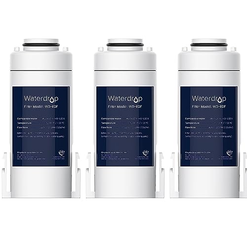 Waterdrop WD-EDF Ersatzfilter für alle Waterdrop Instant-Wasserfilterkannen, WD-ED01W, WD-ED01B, WD-ED02, WD-ED04, halten bis zu 3 Monate oder 757 Liter (3er-Pack) von Waterdrop