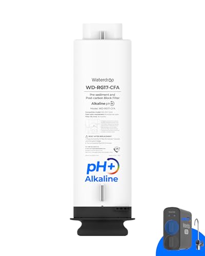 Waterdrop WD-G5P700A-CF-Filter, Ersatz für das WD-G5P700A-Untertisch-Umkehrosmosesystem, 6 Monate Lebensdauer von Waterdrop