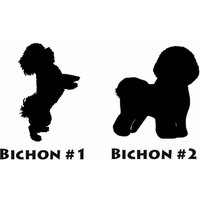 Bichon Frise Personalisierte Hund Silhouette Vinyl Aufkleber - Fenster Auto-Aufkleber Name Tumbler Telefon Benutzerdefinierte Bichon Frise Personalisierte Hund Silhouette Vinyl Aufkleber - Fenster Auto-Aufkleber Name Tumbler Telefon Benutzerdefinierte von WaterfallGlenDesigns