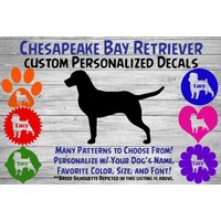 Chesapeake Bay Retriever Personalisiert Hund Silhouette Vinyl Aufkleber - Hundesticker Fensteraufkleber Autoaufkleber Tumbler Name Chesapeake Bay Retriever Personalisiert Hund Silhouette Vinyl Aufkleber - Hundesticker Fensteraufkleber Autoaufkleber Tumbler Name von WaterfallGlenDesigns
