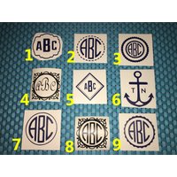 Monogramm Aufkleber, Individueller Auto Yeti Laptop Becher Personalisierter Namensaufkleber Benutzerdefinierter Monogrammaufkleber von WaterfallGlenDesigns