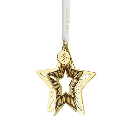 Weihnachten Golden Ornaments 3D Stern von Waterford