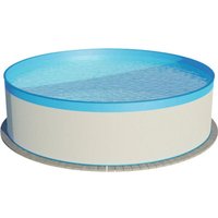 [NEUWERTIG] B-Ware Stahlwandpool Set Pool Komplettset Rund 350x90 Cm Stahl Overlap Siehe Text/Foto von Waterman