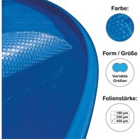 Solarplane, Solarfolie für Pool achtform, Größe wählbar, 400 µm, Rand umsäumt 460 x 725 cm von Waterman