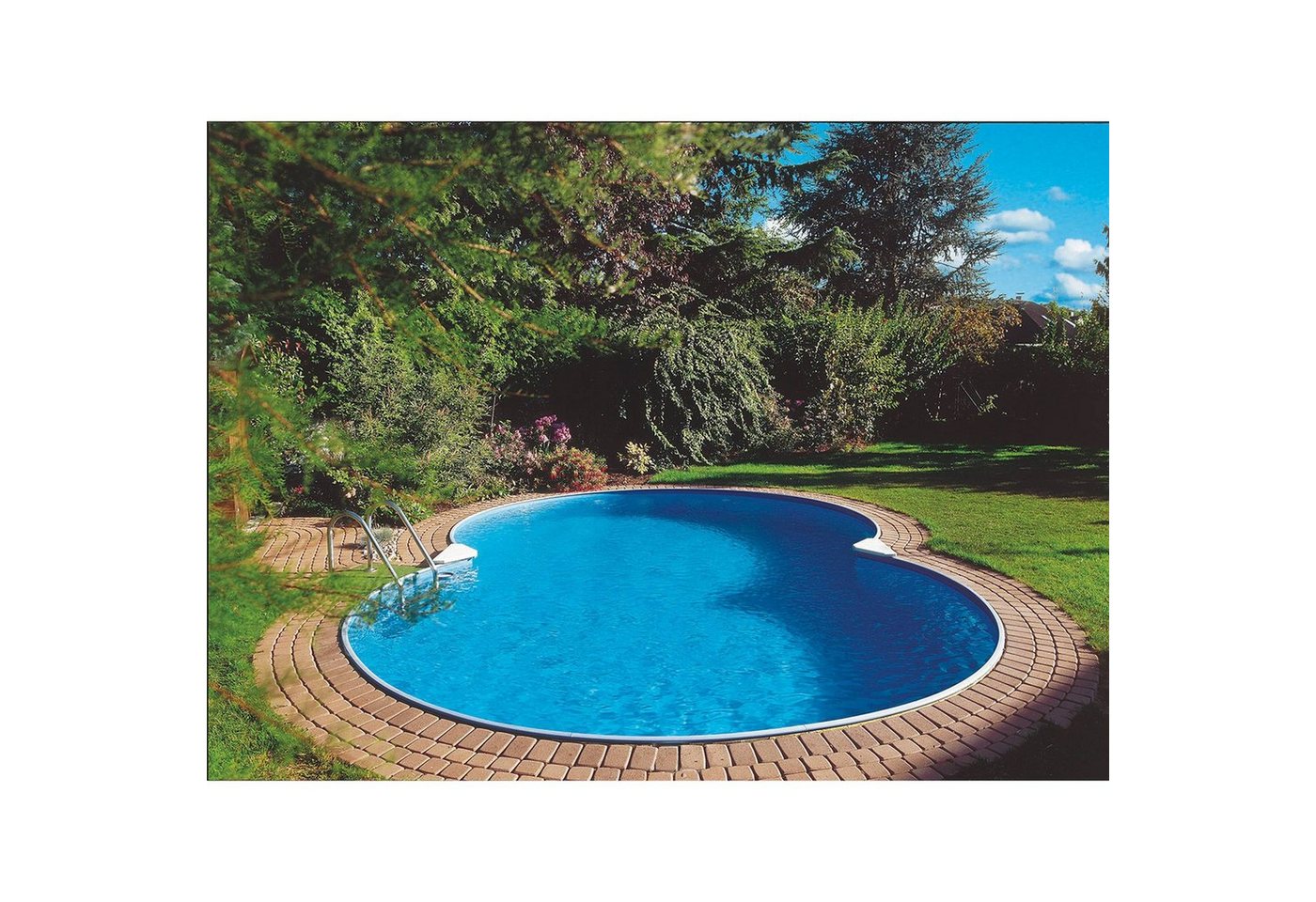 Waterman Achtformpool Stahlwandpool achtform Exklusiv 525x320x120 cm, St (Einzelbecken), verzinkte Stahlwand von Waterman