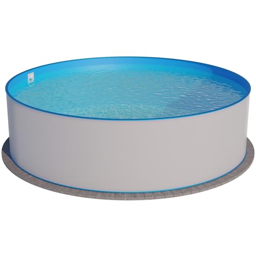 Waterman Exklusiv Stahlwandbecken Rundform Tiefe 120 cm 200 x 120 cm von Waterman