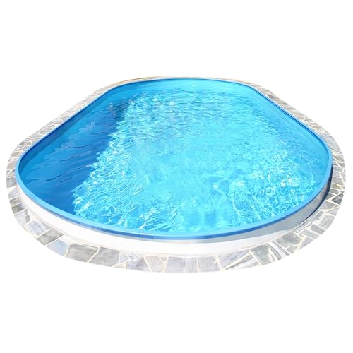 Waterman Exklusiv Stahlwandbecken ovalform Tiefe 120 cm 525 x 320 x 120 cm von Waterman