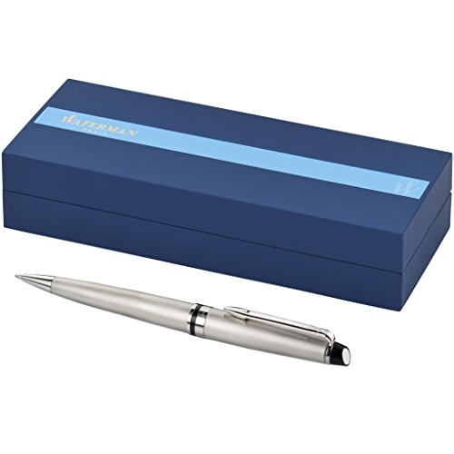 Waterman Expert Kugelschreiber | Edelstahl mit Chromzierteile | Mittlere Spitze | Blaue Tinte | Geschenkbox von Waterman