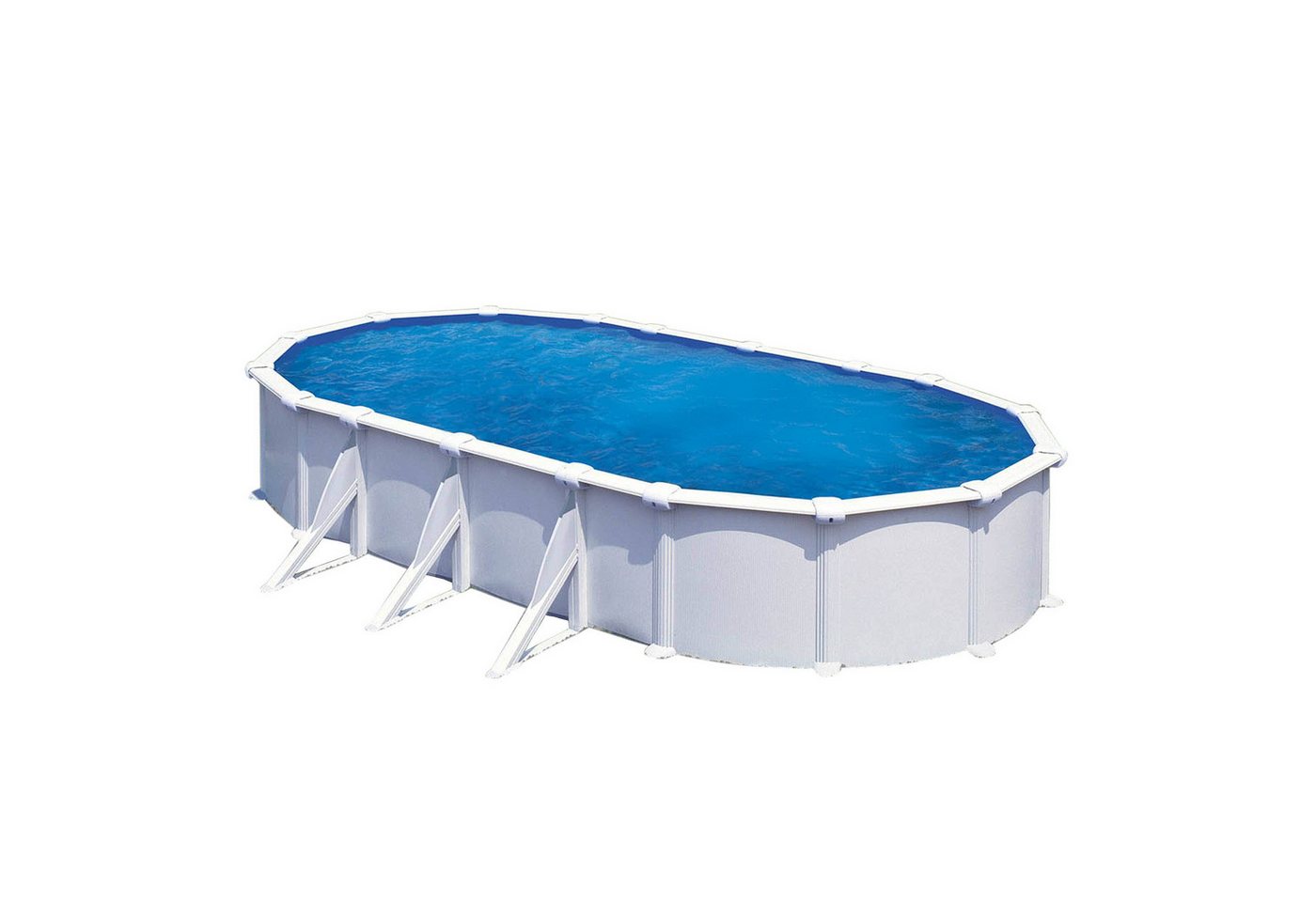 Waterman Ovalpool Stahlwandpool oval Classic Größe wählbar, 120cm ti (Einzelbecken), verzinkte Stahlwand von Waterman