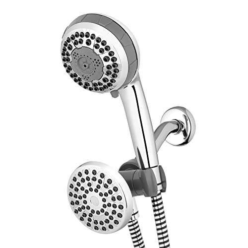 Waterpik Power Spray VIC-133E-NSP-853E Dual 2-in-1 Duschsystem mit Regenduschkopf und 8-Modi-Handbrause, Chrom Waterpik Power Spray VIC-133E-NSP-853E Dual 2-in-1 Duschsystem mit Regenduschkopf und 8-Modi-Handbrause, Chrom von Waterpik