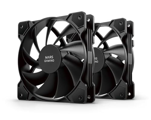 Ventilator, Set mit 2 Zusatzventilatoren, Schwarz, geringer Stromverbrauch, modernes Design, ideal für die Verbesserung der Belüftung in geschlossenen Räumen von Watio Wave