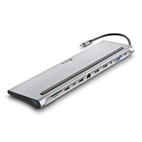 Watio Wave Hub - Gerät mit 12 USB-C-Anschlüssen, Elegantes Design in Grau, ideal für mehrere Verbindungen und hohe Übertragungsgeschwindigkeit* von Watio Wave