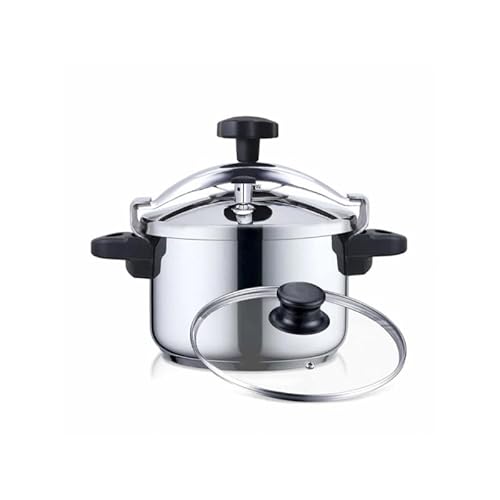 Watio Wave Kochtopf aus Edelstahl, 4 Liter mit Drehventil, ideal für effizientes Kochen und einfache Handhabung. Langlebig und robust von Watio Wave