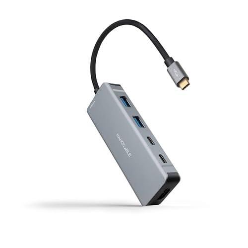 Watio Wave USB-C-Hub mit 6 Ports USB 3.2, 15 cm Kabel, ideal für schnelle und effiziente Verbindung von Geräten. Kompatibel und praktisch* von Watio Wave