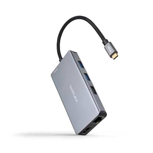 Watio Wave USB-C-Hub mit 9 USB 3.2-Anschlüssen, 15 cm Kabel, hohe Übertragungsgeschwindigkeit und kompaktes Design, ideal für mehrere Geräte* von Watio Wave