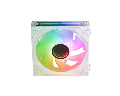 Watio Wave Ventilator - 120mm AUX-Ventilator mit A-RGB-Beleuchtung, edles Design in Weiß, ideal zur Verbesserung der Luftzirkulation am PC* von Watio Wave