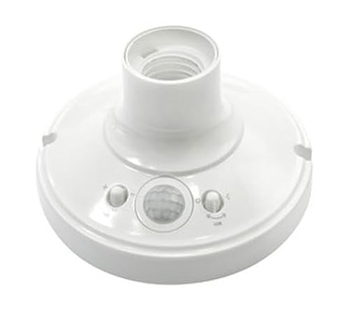E27-Lampenfassung mit Infrarot-Sensor, ideal zum automatischen Einschalten bei Personenerkennung, spart Energie und bietet Komfort zu Hause. Einfache Installation. von WatioWave