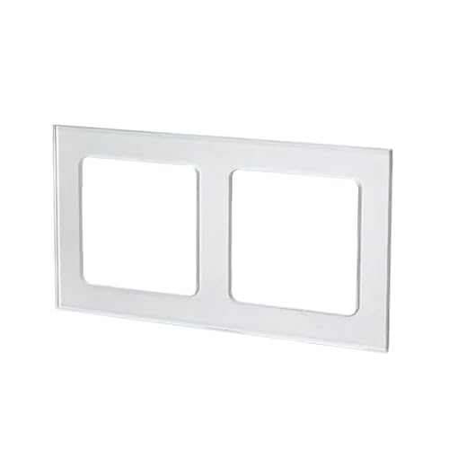 Glas-Wandschild im deutschen/französischen Design mit 2 silbernen Schlüsseln - Perfekt, um Ihren Räumen einen modernen und eleganten Touch zu verleihen und mit Qualität in jedem Detail einen modernen von WatioWave