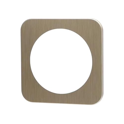 Gold Aluminium Wandplatte 1-Weg Rund Unterputz von WatioWave