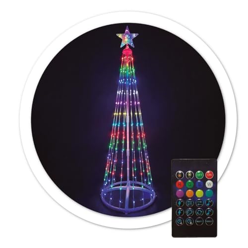 LED-Baum, 150 cm, mit USB und Fernbedienung, 32 Funktionen, IP44, RGB; ideal für Weihnachtsdekoration und Festliche Atmosphäre. LED-Baum, 150 cm, mit USB und Fernbedienung, 32 Funktionen, IP44, RGB; ideal für Weihnachtsdekoration und Festliche Atmosphäre. von WatioWave
