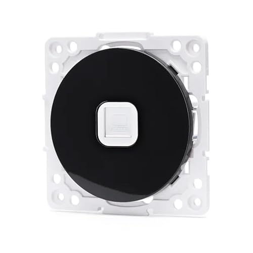 Stück für die Internetsteckdose in deutschen und französischen Anlagen Mit einzigartigem Design und elegantem schwarzen Finish sorgt es für eine effiziente und ästhetische Verbindung in Ihrem Zuhause. von WatioWave