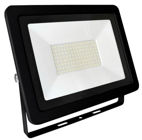 WatioWave LED-Projektor, Schwarz, 100 W, 6000 K, IP65, Noktis 3 von WatioWave