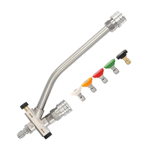 Watreketal 1/4 "Hochdruckreinigerpistole 6000psi Autowaschentaum Spray Kurzstab Mit Düsenspray Reinigungspumpe Waschmaschine Autowaschschaum Sprühgerät Kit von Watreketal