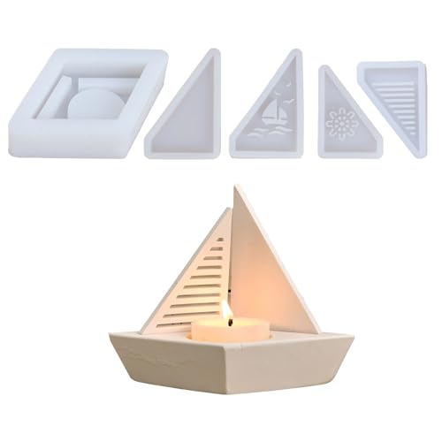 1 Set Silikonform Für Segelform Kerzenhalter Kerzenlestick Für Heimdekoration Und Handwerksprojekte Silikonkerze 1 Set Silikonform Für Segelform Kerzenhalter Kerzenlestick Für Heimdekoration Und Handwerksprojekte Silikonkerze von Watreketal