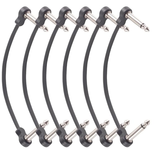 3/6pcs E Gitarrenkabel Pedalboard Instrument Pedal Board Patches Für Gitarre Und Andere Instrumente Mit Niedrig Abgeschirmten Kabel Die Die Rechten Pedalplattenkabel Verbinden von Watreketal