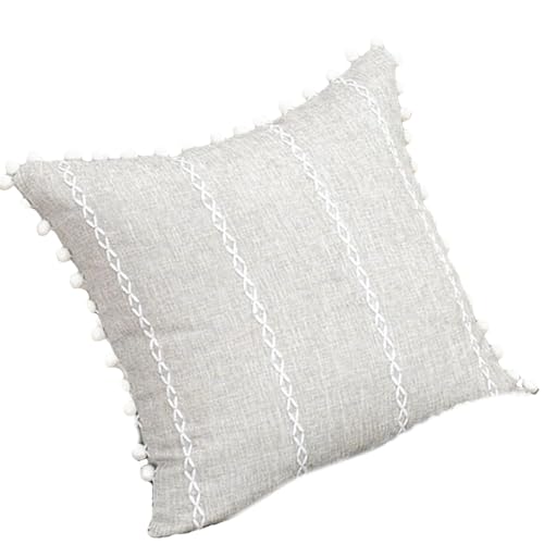 45x45 cm Wasserfestes Kissengehäuse Polyester Stoff Kissenbezug Neutral Home Dekoration Für Sofa Bettkissen Deckungen Dekorative Quasten Werfen Kissen Kissen von Watreketal
