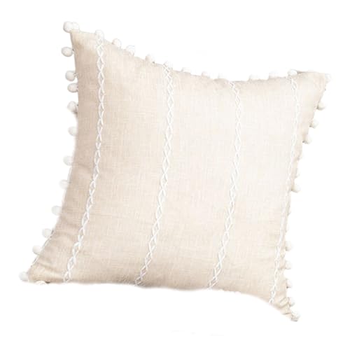 45x45 cm Wasserfestes Kissengehäuse Polyester Stoff Kissenbezug Neutral Home Dekoration Für Sofa Bettkissen Deckungen Dekorative Quasten Werfen Kissen Kissen von Watreketal
