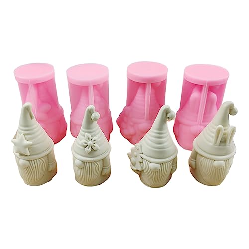 4pcs Santa Dekoration Kerzenform Epoxidform Handgefertigte Kerzen Wachs Seifenformen Für Dekorationsformen Zum Herstellen von Watreketal