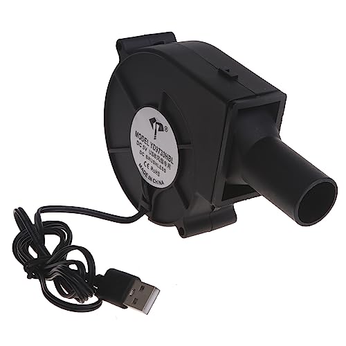 5V Lüfter Und USB Single Line Gebläse Mit 3000 U/Min Geschwindigkeit BBQ Charcoal Lüfter Elektrischer Starter Für Holzkohlepicknick Single Line Blower von Watreketal