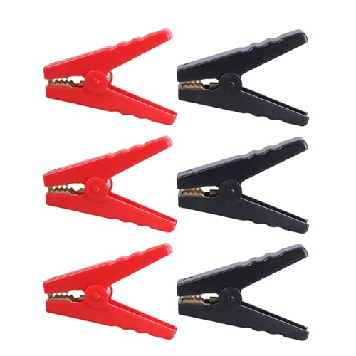6 Pcs Geschlossene Klemmen Mit Hohen Leitfähigkeits Batterieladungsklemmen Für Autoersatz Und Jumper Kabel Benötigen Messingclips von Watreketal