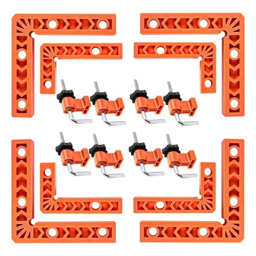 8 Set Precisions Eckklemmen Für Holzbearbeitung Mit Ergonomischem L Form Design 90 Grad Right Winled Positioning Quadrares Möbelbauwerkzeuge 8 Set Precisions Eckklemmen Für Holzbearbeitung Mit Ergonomischem L Form Design 90 Grad Right Winled Positioning Quadrares Möbelbauwerkzeuge von Watreketal