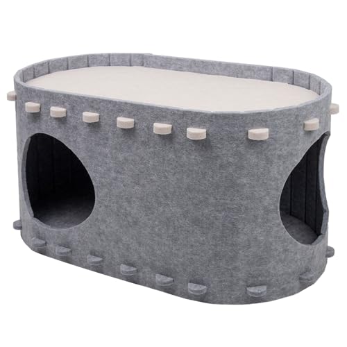 Assembly Cave House Für Innenversammlung Tunnel Doppeltecks ​​Bett Warmes Bett Katze Versteck Haus Haus von Watreketal