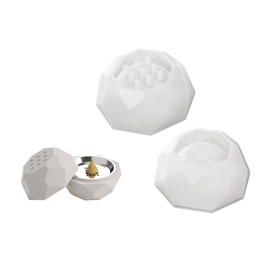 Beton Silikonform Schnäppchen Brenner Aufbewahrungsbox DIYS Aromatherapie Gips Kerzenbecher Schimmelpilze Epoxidharz Dekore Tablett Und Untersetzer von Watreketal